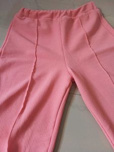 Pink Flared Pants