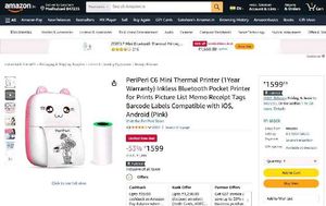 BAWALY Bluetooth Pocket Printer for Prints