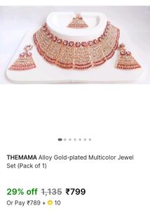 Brand New Bridal Necklace Combo Of 3 Set