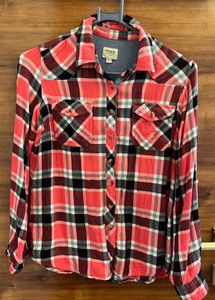 Max Multi Color Pink Shirt With Pockets