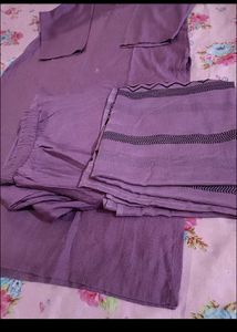 Kurta Pent Dupatta Lavender