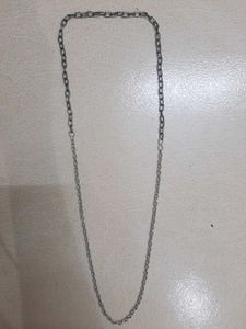 Silver &amp; GREY DUAL TONE CHAIN Necklace