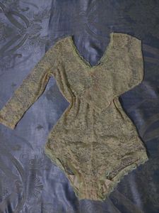 Cream Lace  Swimmer Top