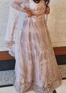 Pink Lehnga Choli Set With Dupatta!!