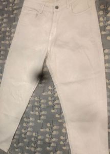 Cream Denim Jeans