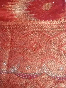 Red &amp; Gold Ethnic Fabric