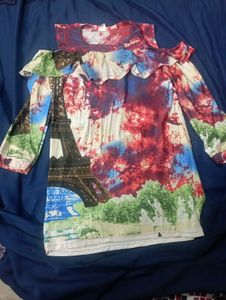 Funky Graphic Print Top