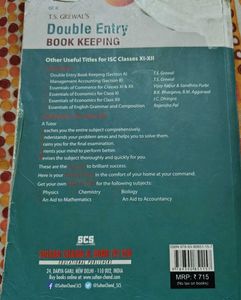 TS grewal&#39;s Double Entry Book Keeping ISC class 11