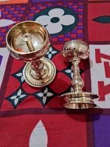 2pc Brass Diya