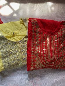 3 Ethnic Kurtas - Vibrant Colors