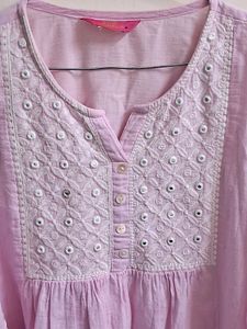 Pink Short Kurti Top