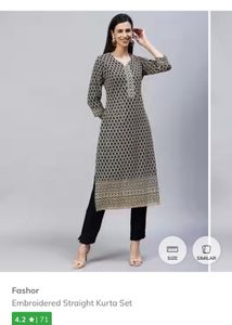 Elegant Embroidered Kurta Set