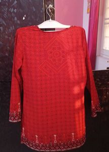 Red Boho Tunic