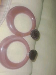 Pich Colour Hoop Earrings