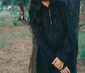 Long Sleeve Black Tunic Top