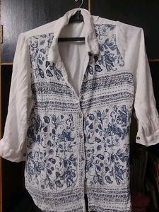 Floral Embroidered Shirt