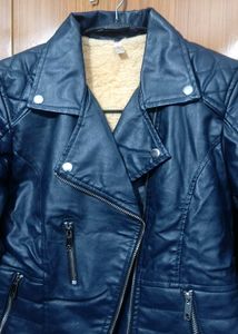 Stylish Black Faux Leather Jacket