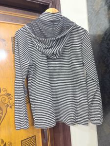 Checkered Zip-Up Hoodie