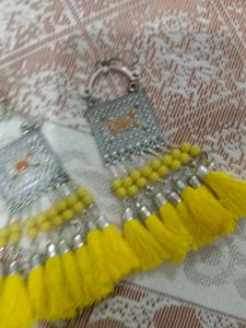 Yellow Colour Earrings.
