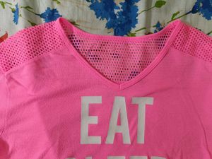 Pink 'Eat Sleep' Graphic Tee