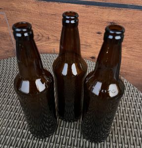 Vintage Brown Glass Bottles