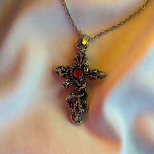 Snake Cross Pendant