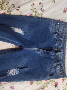 Blue Bootcut Jeans