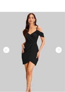 Chic Black Off-Shoulder Mini Dress