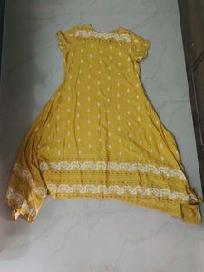 Yellow Printed Dress