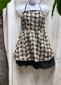 23277. Cute Plaid Mini Dress