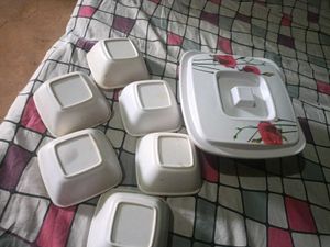 Square Bowl with Lid