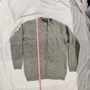 Vintage Grey Knit Cardigan
