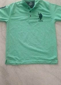 USPA Green Polo T-Shirt XL