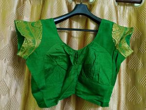 Green Cotton Saree💚