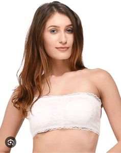 White Lace Bralette With Fancy Back!