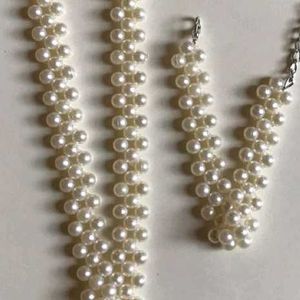 Pearl Chocker &amp; Bracelet 🤍