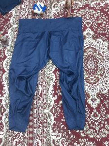 Navy Colour Suit Salwar With Orange Dupatta