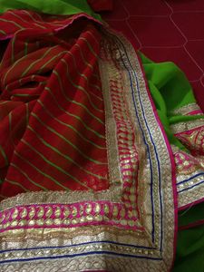 Elegant Green Saree