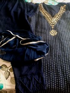 Elegant Navy Blue Kurta