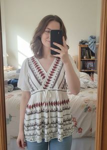 Boho Embroidered Top / Kurti