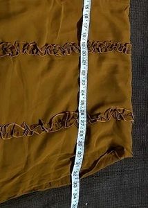 Brown Collar Neck Top