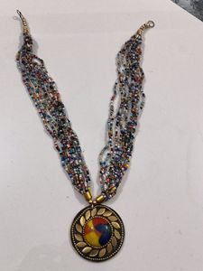 Western Neck Pieces Yellow Blue Multi