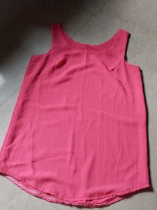 Pink Sleeveless Top