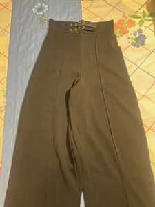 Black Buckle Detail Pants