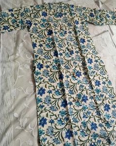 blue pattern a-line kurta 🩵⚡
