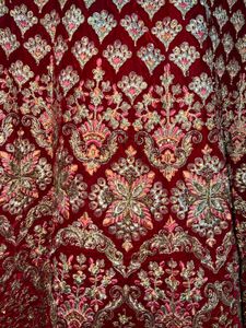 Elegant Maroon Velvet Lehenga Skirt