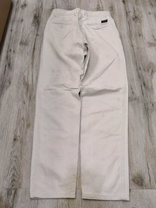 Sc8831 Hoffmen White Cotton Pant Waist 28