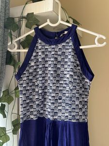 Stylish Blue Maxi Dress