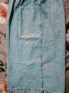 Denim Long Skirt