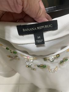 Embellished White Top